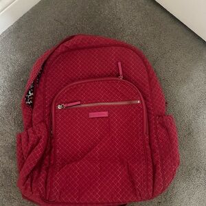 Vera Bradley Red Quilted Backpack